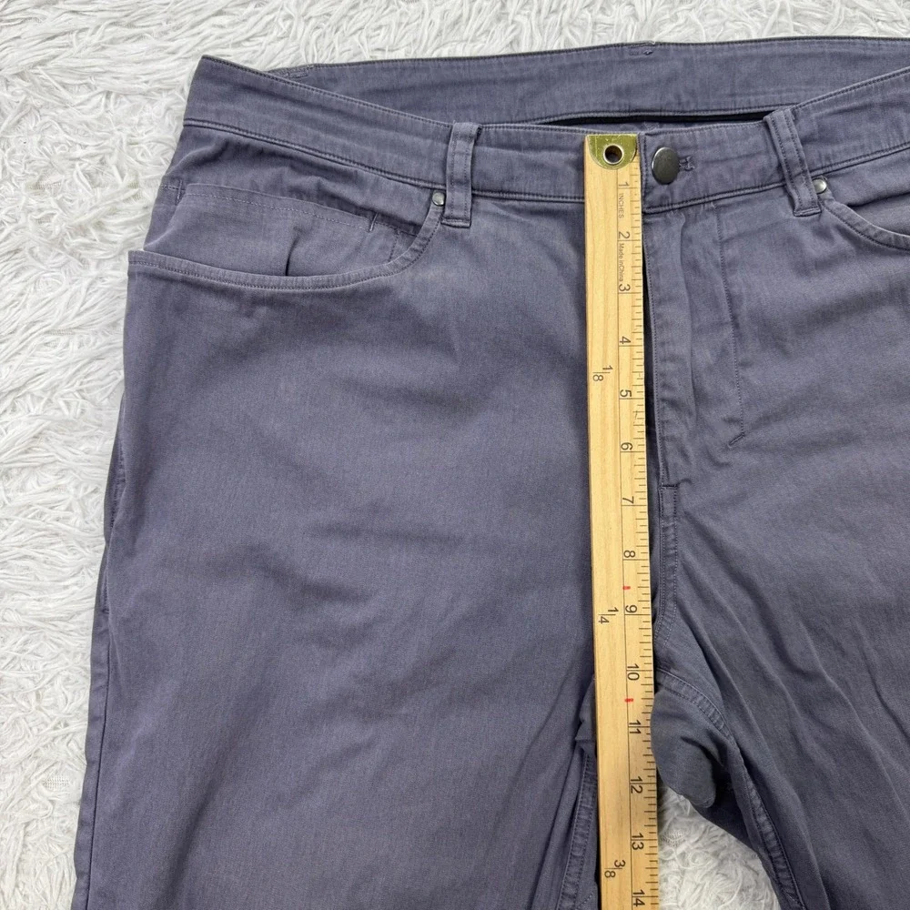 Lululemon Pants Mens‎ 32 Blue Garment Dyed ABC Slim Fit Tapered Leg Pockets